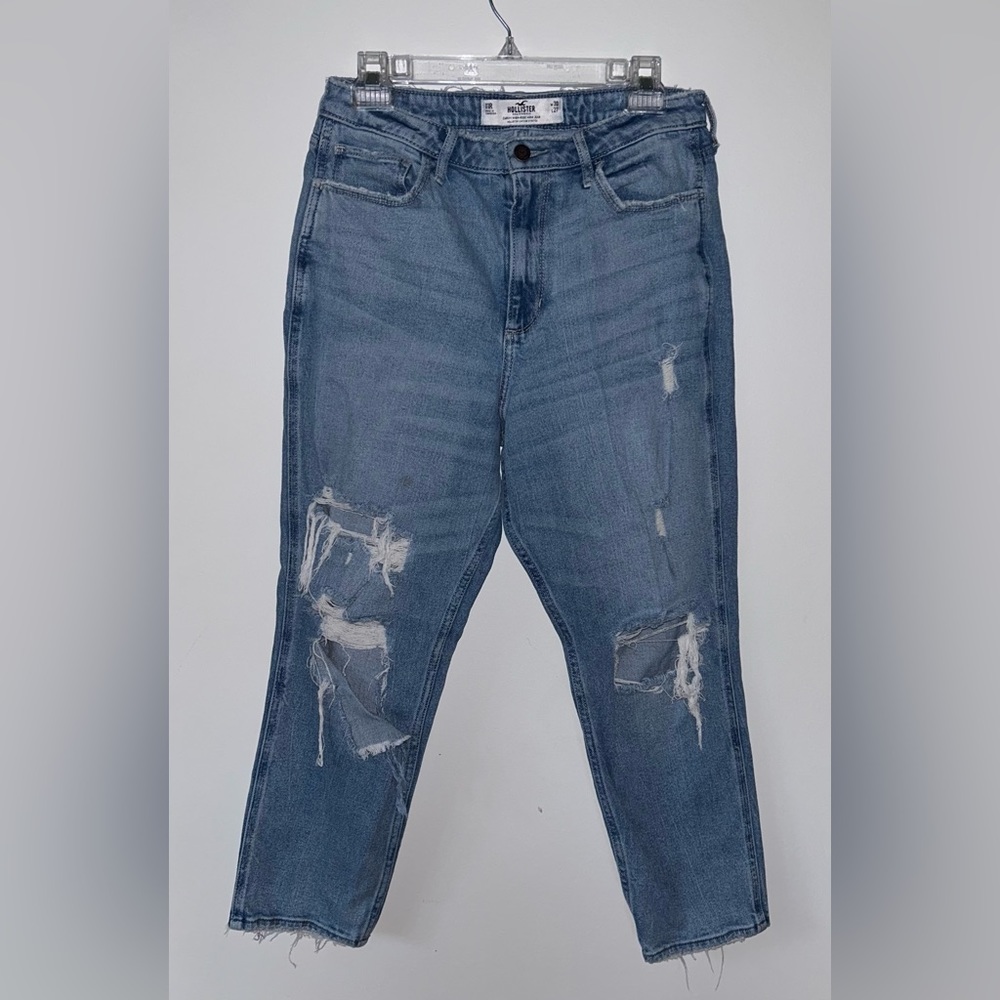 HOLLISTER curvy high-rise mom jeans